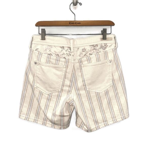 Anthropologie Pilcro Hi-Rise Striped Slim Denim Short 26 - Picture 6 of 11
